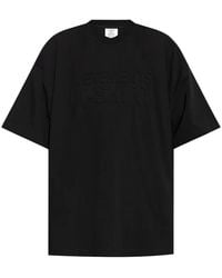 Vetements - T-Shirt Met Logo-Reliëf - Lyst