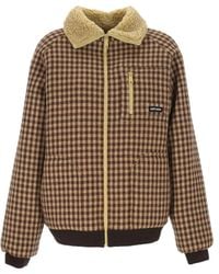 Miu Miu - Sherpa-Jacke Mit Vichy-Karo - Lyst