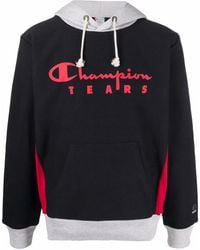 Champion - Logo Print Hoodie - Lyst