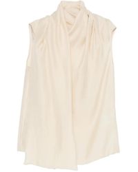 TOTEME - Attached-Scarf Blouse - Lyst