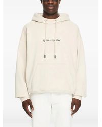 Off-White c/o Virgil Abloh - Script Arrow Drawstring Hoodie - Lyst