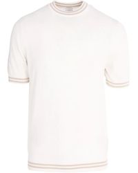 Eleventy - T-Shirt mit Rundhalsausschnitt - Lyst