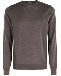 Tagliatore - Round-Neck Virgin-Wool Sweater - Lyst