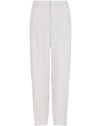 Giorgio Armani - High-Waisted Tapered Trousers - Lyst