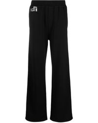 DSquared² - Icon-print Cotton Track Pants - Lyst