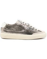 Autry - Windscape Crackle-Effect Leather Sneakers - Lyst
