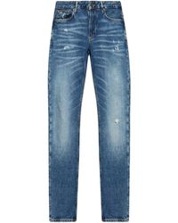 Emporio Armani - Jeans im Distressed-Look - Lyst
