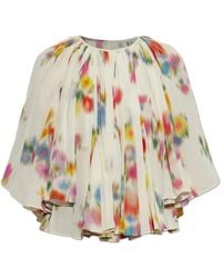 Isabel Marant - Lara Floral-Print Pleated Top - Lyst