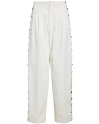 Bode - Pantalon Button Jar À Plis - Lyst
