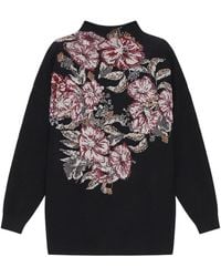 Maliparmi - Pull À Fleurs Brodées - Lyst