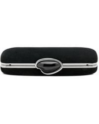 Oscar de la Renta - O Minaudière Velvet Clutch Bag - Lyst