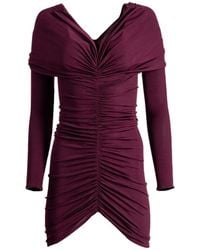 Atlein - Ruched Off-Shoulder Dress - Lyst