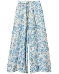 Twinset - Floral Palazzo Trousers - Lyst