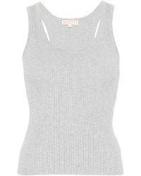 MICHAEL Michael Kors - Ribbed Tank Top - Lyst