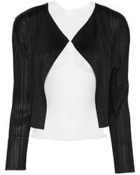 Pleats Please Issey Miyake - Pleated Long-Sleeve Jacket - Lyst