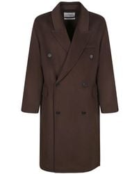 Amaranto - Double-Breasted Coat - Lyst