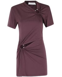 Rabanne - Mini-Jurk Met Uitgesneden Ring - Lyst
