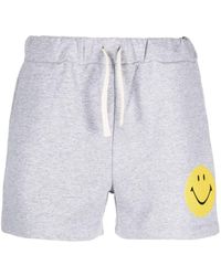 Joshua Sanders - Smiley-face Print Cotton Shorts - Lyst