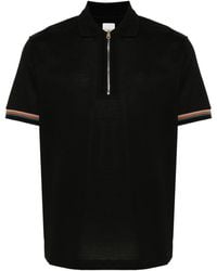 Paul Smith - Artist-stripe Cotton Polo Shirt - Lyst