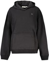 Calvin Klein - Logo-Patch Oversized Hoodie - Lyst