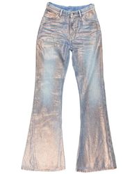 Acne Studios - Fitted Glitter Flared Trousers - Lyst