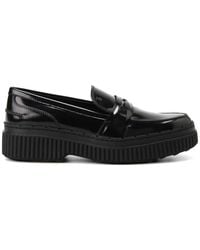Tod's - Leather Platform Loafers - Lyst