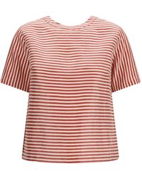 Cruna - Striped Button-Back T-Shirt - Lyst