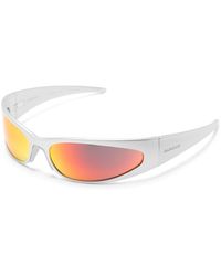 Balenciaga - Gafas de sol Reverse XP Wrap con montura oval - Lyst