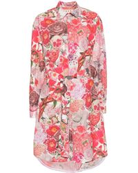Marni - Floral-print Shirt Dress - Lyst