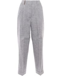 Peserico - Elasticated-Waist Trousers - Lyst