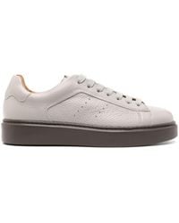 Doucal's - Tumbled Leather Sneakers - Lyst