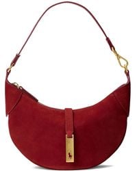 Polo Ralph Lauren - Polo Id Suede Mini Shoulder Bag - Lyst