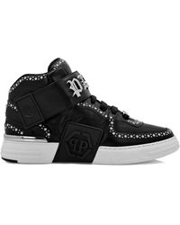 Philipp Plein - Gothic Plein Mid-Top Sneakers - Lyst