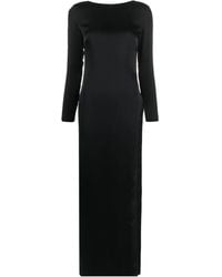 Maison Close - Satin V-Back Maxi Dress - Lyst