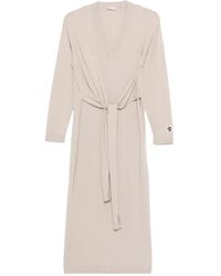Liu Jo - Vestido midi con lazo en el frente - Lyst