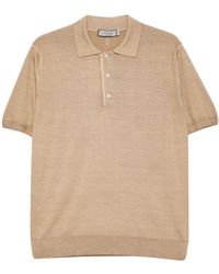 Canali - Button Short-Sleeve Polo Shirt - Lyst