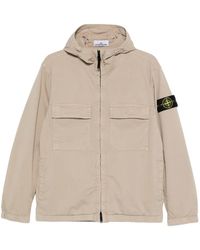 Stone Island - Reinforced Hooded Jacket With Dual Pockets - Lyst