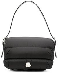 Moncler - Caradoc Quilted Leather-Trim Shoulder Bag - Lyst