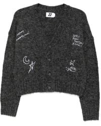 Izzue - Embroidered Cardigan - Lyst