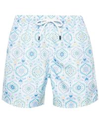 Fedeli - Madeira Floral-print Swim Shorts - Lyst