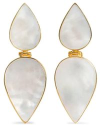 freya rose - Mother Pearl Drop Earrings - Lyst