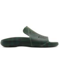 Burberry - Rubber Check Stingray Slides - Lyst