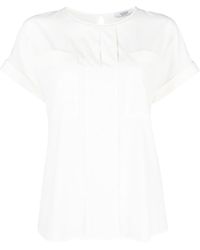 Peserico - Chest Patch-pocket Blouse - Lyst
