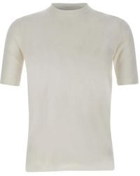 FILIPPO DE LAURENTIIS - Ribbed-Trim T-Shirt - Lyst