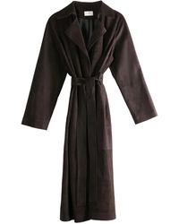 The Row - Suede Coat - Lyst