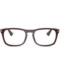 Persol - Brille Mit Eckigem Gestell - Lyst