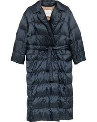 Max Mara - Gesteppter Mantel mit Gürtel - Lyst