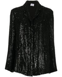 P.A.R.O.S.H. - Sequinned Open-front Blazer - Lyst