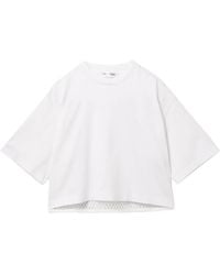 Toga - Panelled Cropped T-Shirt - Lyst