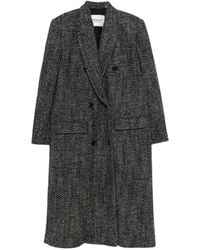 Isabel Marant - Double-Breasted Long-Sleeve Coat - Lyst
